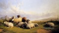 Schaf in einer umfangreichen Landschaft Bauernhof Tiere Thomas Sidney Cooper